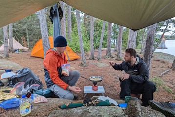 BWCA walleye shore lunch
